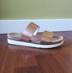 Kensie Rose Gold Dominic Slide Sandal